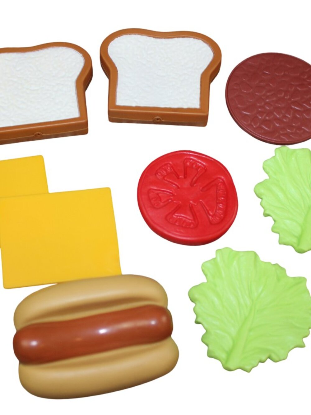 Learning Resources Sandwich Hot Dog Play Food Lot Pretend Toys Bread Cheese